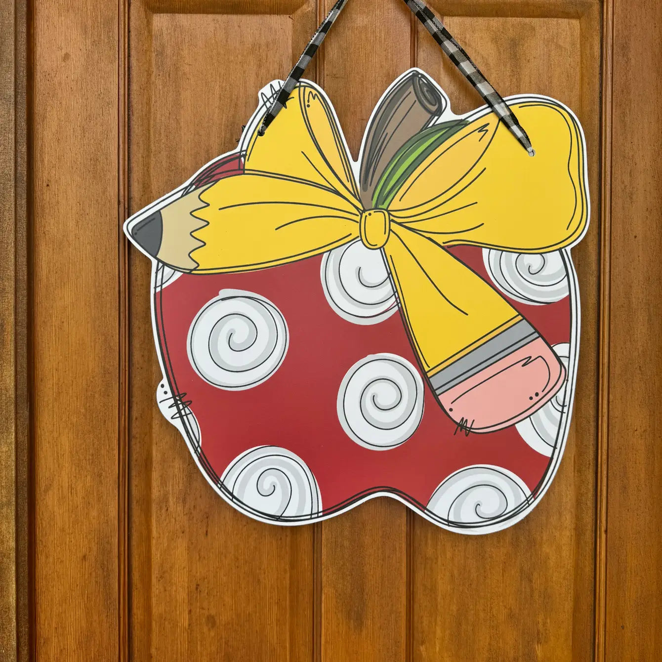 Apple - Pencil Bow Door Hanger