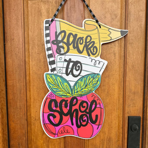 Back to School Stack - DOOR HANGER