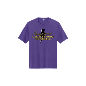 Louisiana Lightening Softball - dryfit purple