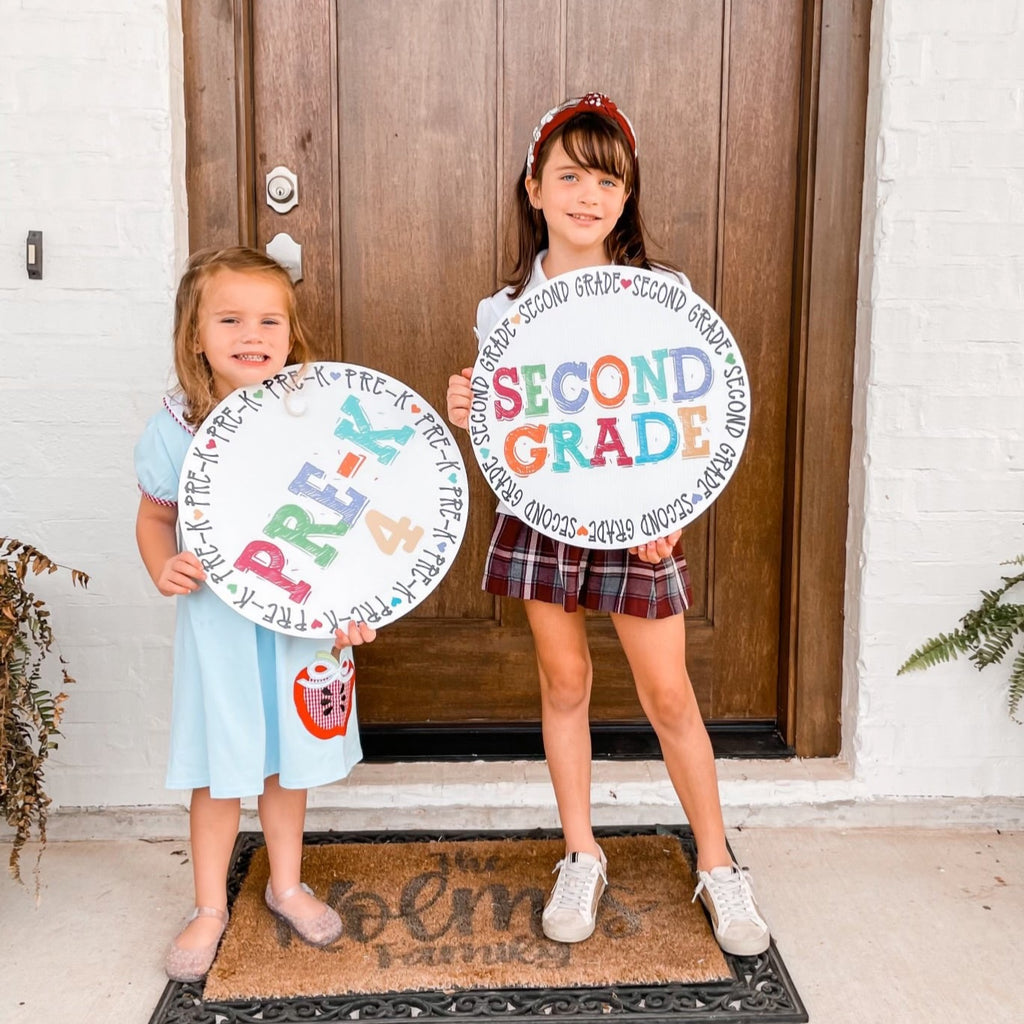 Multi Color School Signs